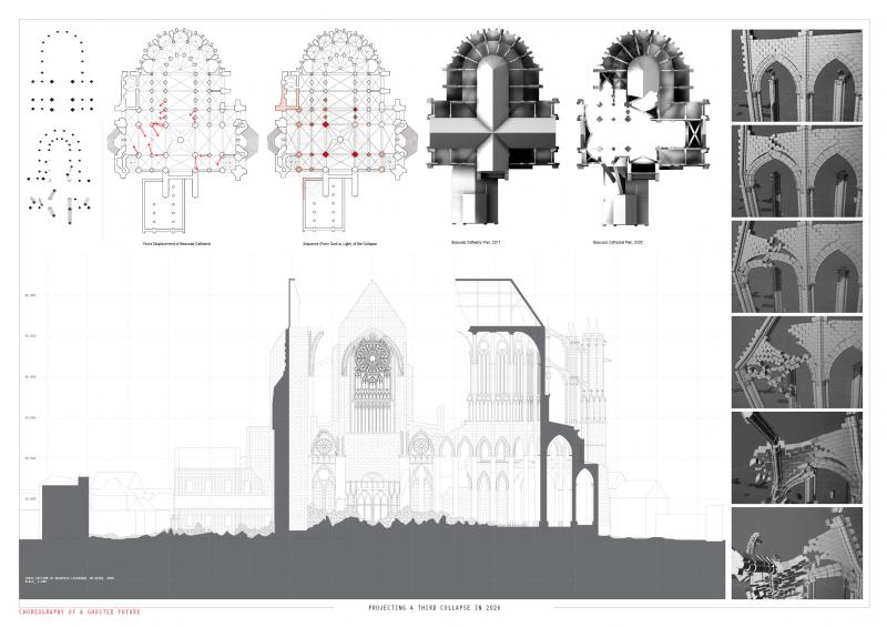 Projecting a third collapse of Beauvais Cathedral in 2026