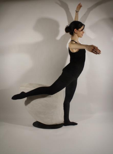 Creating positive casts from the negative spaces formed by a ballerina's movements.